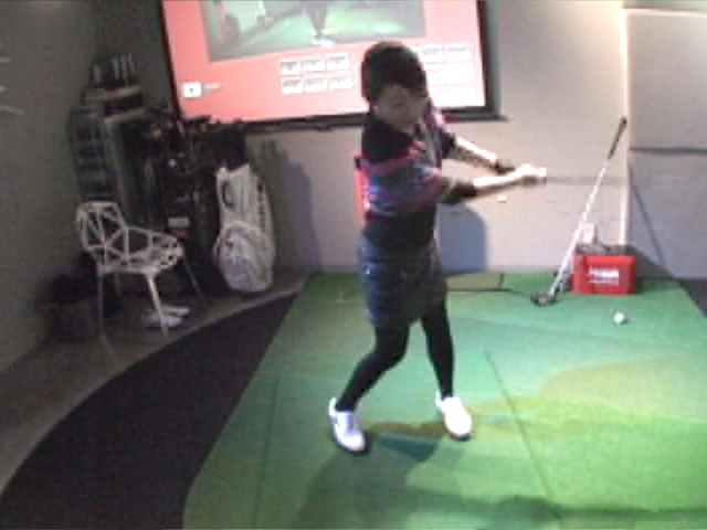 大島さんスイング正面 受講後 