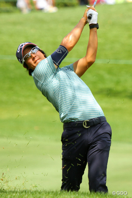 石川遼 スタート前取材で緊張？ （3日目）