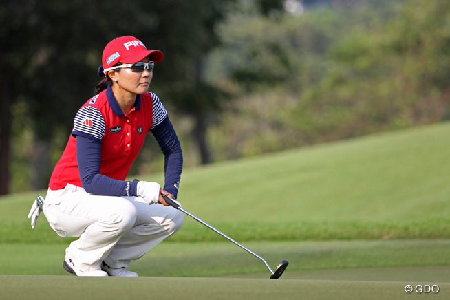＜2日目＞初勝利なるか 上原彩子「明日もガンガン伸ばしたい」