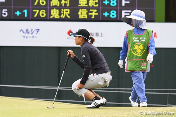 左足にサポーターとテーピングをして9位に食い込んだ森田理香子