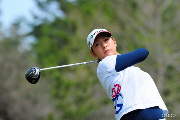2014年 スタジオアリス女子オープン 2日目 山本亜香里 3位から出た山本亜香里はまさかの予選落ち。初の決勝進出を逃した