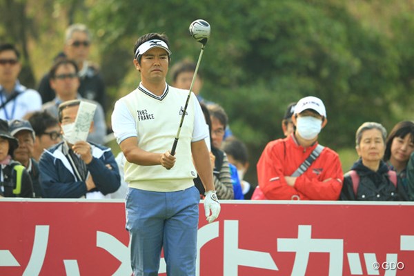 2014年 東建ホームメイトカップ 初日 武藤俊憲 ボギー先行のゴルフでしたが、その後はチャンスを確実に決めるゴルフでスコアを伸ばし、4アンダー6位タイスタート。