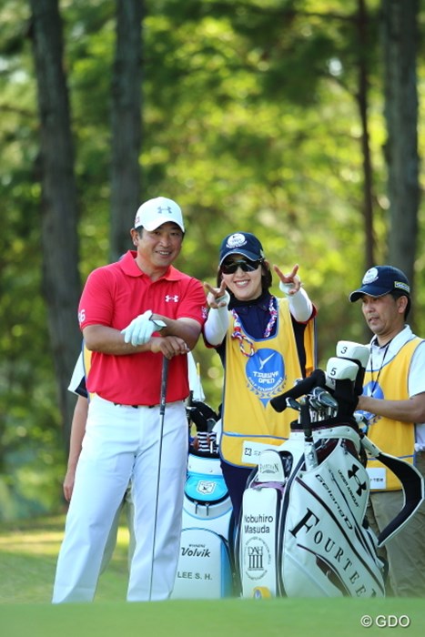 楽しそうでなによりです 2014年 つるやオープンゴルフトーナメント 初日 増田伸洋