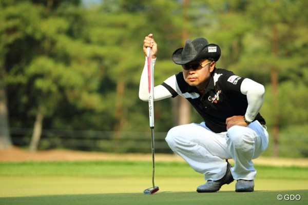 2014年 つるやオープンゴルフトーナメント 2日目 片山晋呉 予選2日間首位をキープした片山晋呉