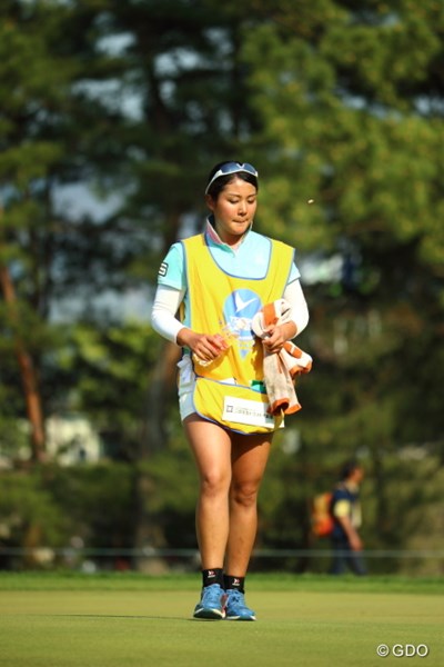 2014年 つるやオープンゴルフトーナメント 2日目 山村彩恵 今日も太もも元気だぞ