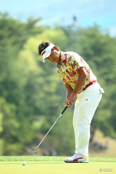 2014年 つるやオープンゴルフトーナメント 最終日 藤田寛之 大混戦の最終日も、勝負所のグリーン上で藤田が天を仰ぐことは無かった