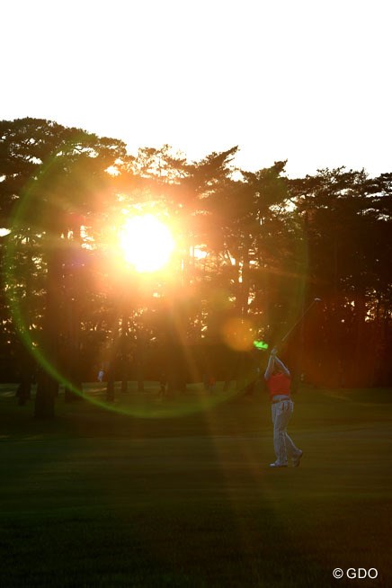 2014年 ワールドレディスサロンパスカップ 2日目 夕日