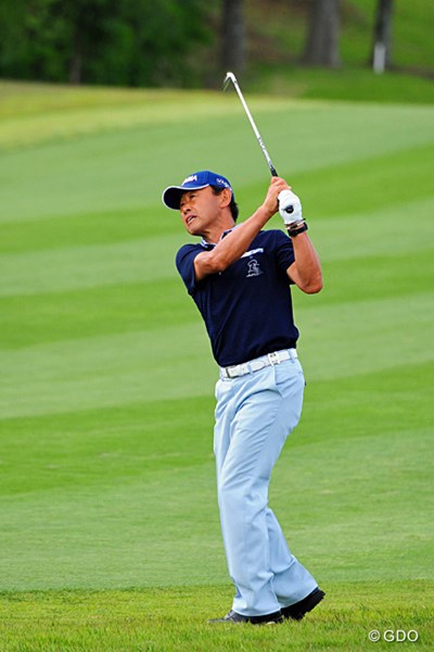 2014年 関西オープンゴルフ選手権競技 初日 高橋勝成 御年63歳。9年ぶりのレギュラーツアーとは思えぬ出入りの激しいゴルフを見せた