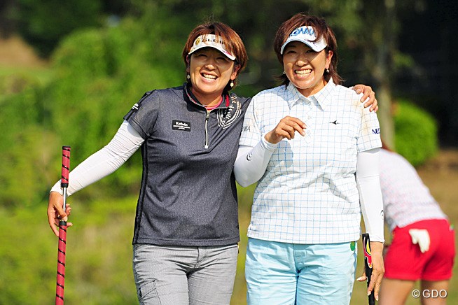 2014年 リゾートトラストレディス 2日目 福嶋晃子＆福嶋浩子