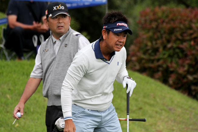 2014年 プレーヤーズラウンジ 中嶋常幸＆藤田寛之 「関西オープン」では藤田寛之と同組でラウンドした中嶋常幸。復調へのきっかけは掴めた？