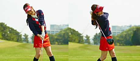 スウェーはどうやって直す 竹村真琴 1 4 女子プロレスキュー Gdo ゴルフレッスン 練習