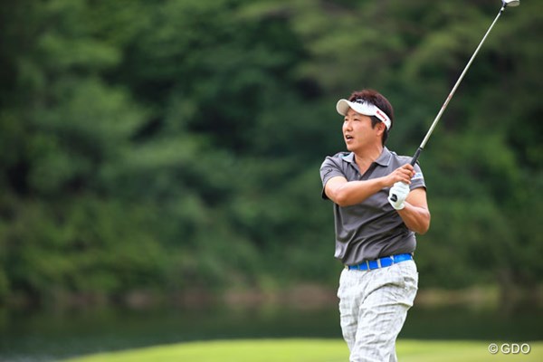 2014年 日本プロゴルフ選手権大会 日清カップヌードル杯 2日目 高山忠洋 難易度の高い18番で痛恨の池ポチャ