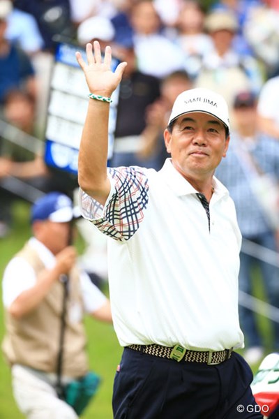 2014年 日本プロゴルフ選手権大会 日清カップヌードル杯 3日目 室田淳 大人気で拍手喝采