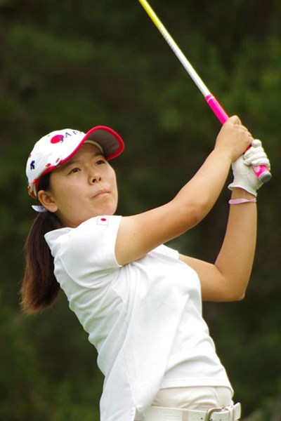 2014年 日本女子アマチュアゴルフ選手権競技 2日目 勝みなみ 勝みなみはホールアウト直前で中断。17ホールを終えて1アンダーは上々の位置