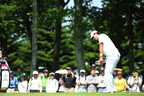 2014年 長嶋茂雄 INVITATIONAL セガサミーカップゴルフトーナメント 初日 松山英樹 石川遼 米国ツアー初優勝を経ての凱旋試合。松山英樹も多くのギャラリーに包まれてのプレーとなった