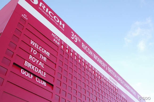 2014年 全英リコー女子オープン 初日 スコアボード