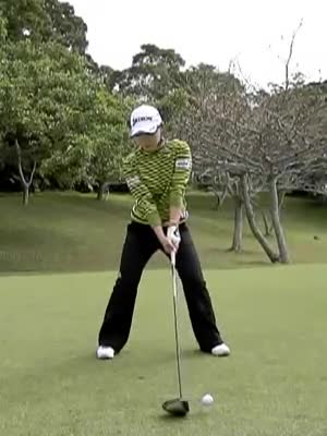 横峯さくら スイング動画 2009年 ドライバー正面｜GDO ゴルフ