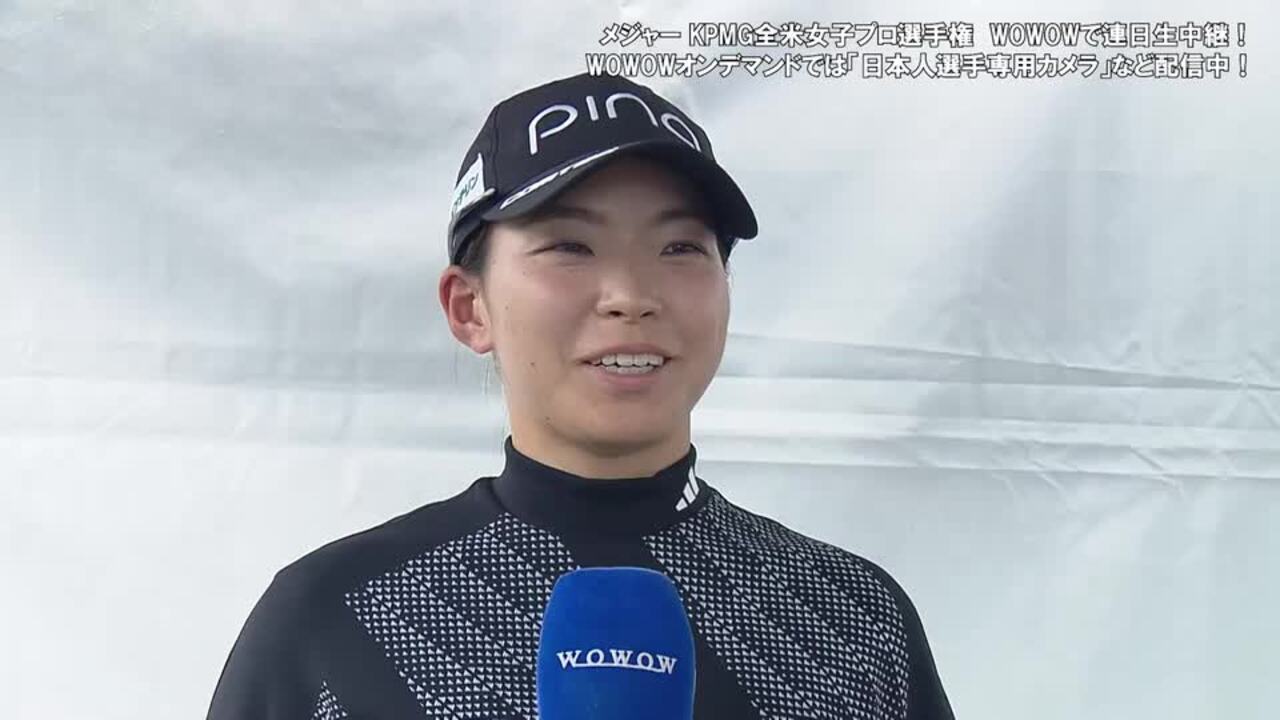 KPMG全米女子プロゴルフ選手権_第2日_渋野日向子インタビュー