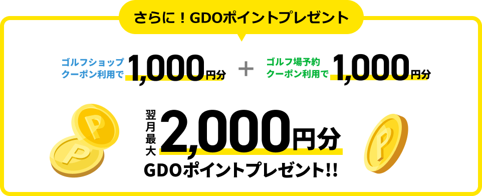 新規GDOクラブ会員登録クーポン＆ポイントプレゼントキャンペーン